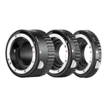 Neewer 12mm/20mm/36mm Auto Foucs Macro Extension Tube Set Metal Electronic Compatible with Nikon AF/AF-S Lens DSLRs D7200 D7100 D7000 D5500 D5300 D5200 D5100 D5000 D3300 D3200 D3100 D3000 D700 etc