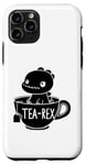 Coque pour iPhone 11 Pro Dinosaure drôle Tea-Rex T-Rex Dinosaure