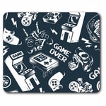 Computer Mouse Mat - Retro Gamer Video Game Kids Office Gift #2040