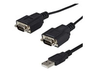 Startech.Com Usb To Serial Adapter - 2 Port - Com Port Retention - Ftdi - Usb To Rs232 Adapter Cable - Usb To Serial Converter (Icusb2322f) - Seriell Adapter - Usb - Rs-232 X 2 - Svart