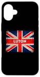 Coque pour iPhone 16 Plus Drapeau Luton Bedfordshire Born And Bred