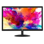 21.5 Inch Business Computer Monitor Kenowa FHD 1080P 75Hz Gaming Monitor,VA Eye Care Colors Screen NTSC 72% HDMI VGA LED Monitor for PS3 PS4 Laptop Raspberry pi PC CCTV Home Office