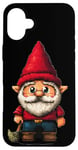 iPhone 16 Plus Whimsical Pixel Art Gnome Dwarf for Kids, Girls and Boys Case