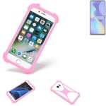 protective ring for Tecno Spark 10 Pro Silicone Case Softcase Bumper pink