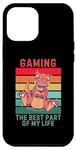 Coque pour iPhone 12 Pro Max Dinosaure vintage The Best Part Of My Life Gaming Lover