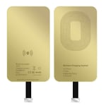 Qi Wireless Charger Charging Receiver For Iphone 7 7plus 6s+ 6 Se 5s 5c 5 Gold