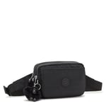 Kipling ABANU Multi Small Crossbody Convertible to waistbag, Black Noir (Black)