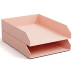 Brevkorg Stapelbar Dusty Pink 2-pack Bigso Box of Sweden