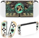 Coque Pour Switch Oled, Rigide Switch Oled Coque Zelda Tears Of The Kingdom, Dockable Pc Coque De Protection Accessoires Pour Switch Oled Console Joycon (Cover For Switch Oled)