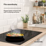 Hot Plate 60 cm Electric Cooker Hob 4 Cooking Zones Glass Ceramic Range Cooker