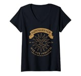 Womens The Wicker Man Distressed Summerisle Sun V-Neck T-Shirt