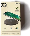 XQISIT Universal wireless FAST CHARGER 10W For All Phones with Wireless Charging