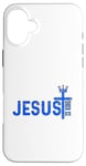 iPhone 16 Plus Jesus is my King - Bible True Story - Jesus Happy Case