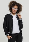 Urban Classics Svart collegejacka dam (Svart,XS)