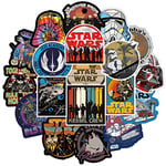 100Pcs Movies Stickers for Star Wars Water Bottles Laptop Phone Skateboard Car Computer Cool Cartoon Movie Stickers Vinyl Waterproof Aesthetic Stickers Pack for Teens Kids Adults Children Boys Girls