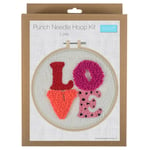 Punch Needle Kit Yarn and Hoop Love