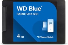 WD Blue SA510 4 To, SATA SSD jusqu'à 560 Mo/s, Comprend Acronis True Image for , Clonage de dique et migration, sauvegarde souple et récupération, protection anti-rançongiciels