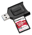 Kingston 128GB SDXC React Plus SDR2 + MLP SD Reader