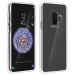 Coque Galaxy S9 Protection Silicone + Arrière Polycarbonate - Transparent