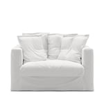 Stopning Til Le Grand Air Love Seat Bomull, Hvit, Hvit