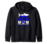 Irritable Bowel Syndrome IBS Awareness Proud Mom Dolphin Zip Hoodie