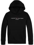 Tommy Hilfiger Unisex Kids Hooded Sweatshirt, Black, 24 Months