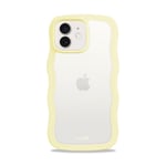 Holdit iPhone 12 / 12 Pro Wavy Skal - Lemonade / Transparent