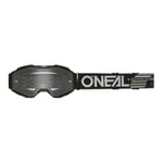 O'NEAL | Lunettes de vélo et de motocross | MX MTB DH FR Downhill Freeride | Verre anti-rayures avec traitement anti-buée, protection 100% UV | B-10 Solid Youth V.24 Goggle | Unisexe | Noir | One Size