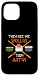 Coque pour iPhone 15 They See Me Rollin They Hatin Rouleau à sushi japonais