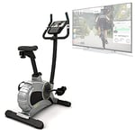 Vélo d'exercice Bluefin Fitness TOUR 5.0 | Équipement de gym à domicile | Vélo Elliptique | Streaming vidéo en direct | Coaching vidéo | Bluetooth | Compatible avec l'application Kinomap