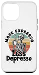 Coque pour iPhone 12 mini Plus d'expresso Moins de Depresso Funny Coffee Expresso Lover