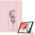 Housse Ipad Mini 6 Rose Avec Motif Dreamcatcher Lune Personnalisee