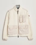 Moncler Grenoble Zip Up Cardigan Off White