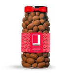 Rita Farhi Cocoa Dusted Milk Chocolate Coated Almonds in a Luxury Gift Jar 750g - New Palm Oil Free Recipe