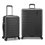 Traveler's Choice Archer Polycarbonate Hardside Spinner Luggage Set, Grey, 2-Piece Set, Archer Polycarbonate Hardside Spinner Luggage Set