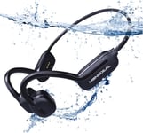 Casque Conduction Osseuse Natation, Ecouteur Waterproof Natation Bluetooth 5.3 Ip68 Mp3 Etanche Natation 32Gb, Ecouteurs Sans Fil Sport Ecouteur Piscine, Natation,Surf, La Course Pied