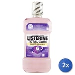 2x Listerine Mouthwash 500 Ml. Total Care Gentle Flavor Made In Italy