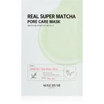 Some By Mi Clinical Solution Super Matcha Pore Care Mask Nærende sheetmaske til formindskelse af porer og mat hud 20 g