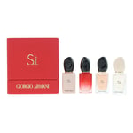 Giorgio Armani Si Miniatures 4 Piece Gift Set: Si Eau de Parfum 7ml - Si Fiori E