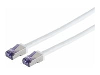 Lanview - Patch-Kabel - Rj-45 (Hane) Till Rj-45 (Hane) - 20 M - 6.2 Mm - S/Ftp - Cat 6A - Upp Till 10 Gbps Dataöverföringshastighet, High-Flex - Vit