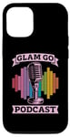 iPhone 12/12 Pro Glam Go Podcast Producer Podcast Host Microphone Podcasting Case