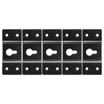 5X(DIY Audio Sound Box Speaker Wall Mount Iron Hook Hanger Plate 5PCS F3A8)8303