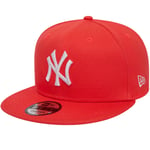 casquettes Homme, New Era League Essential 9FIFTY New York Yankees Cap, Rouge