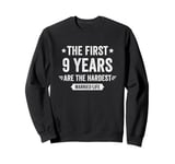 9 Year Wedding Anniversary Married Couples 9th Anniversary Sweatshirt