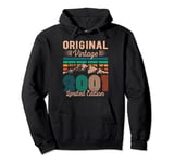 Legendary Since 2001 Birthday Hiking Mountains Vintage 2001 Pullover Hoodie