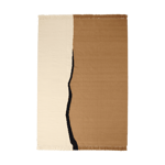 ferm LIVING Soil Kelim matta Dark sand-off white, 170x240 cm