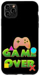 Coque pour iPhone 11 Pro Max Game Over Vintage Retro Jeux Vidéo Gaming