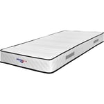 King Of Dreams - Matelas mathieu a Ressorts + 3 cm de face de contact Latex 70 Kg/m3 - 90x190 Hauteur +/- 20 cm - Accueil Moelleux - Soutien Ferme