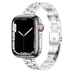 Apple Watch Ultra/Ultra 2 49mm etc Smalt länk Klockarmband - Silver