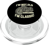 I'm Not Old I'm Classic Vintage Moto Funny Biker Men PopSockets PopGrip pour MagSafe